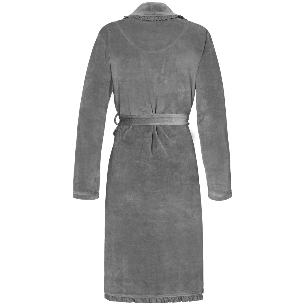 Ariel Bathrobe Heather Grey Backside