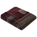 Burgundy Herringbone Stripe