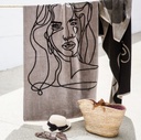 Portrait Beach Towel