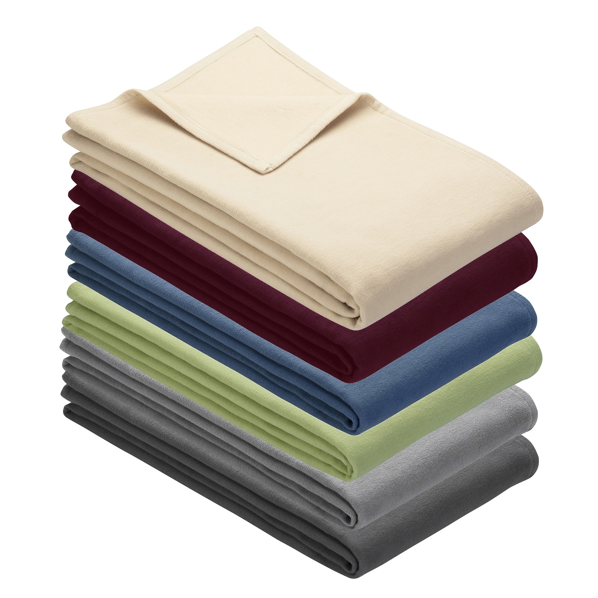 Pure Organic Cotton Soft King Size Bed Blanket by IBENA